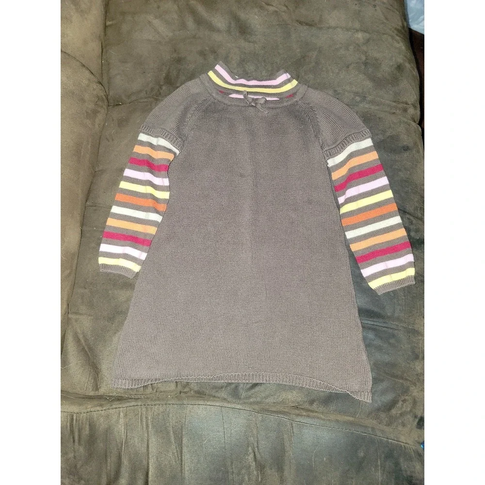 Gymboree purrfect autumn fall for monkeys brown sweater dress size 4‎